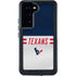 NFL Houston Texans White Striped Galaxy S23 Waterproof Case