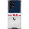 NFL Houston Texans White Striped Galaxy S24 Ultra Clear Case