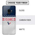 NFL Houston Texans White Striped Galaxy S9 Skin