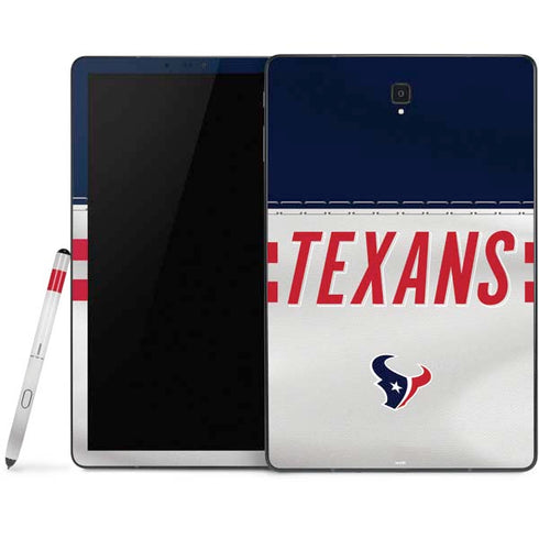 NFL Houston Texans White Striped Samsung Galaxy Tab Skin