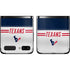NFL Houston Texans White Striped Galaxy Z Flip Skin