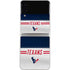 NFL Houston Texans White Striped Galaxy Z Flip3 5G Skin