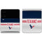 NFL Houston Texans White Striped Galaxy Z Flip4 5G Skin