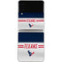 NFL Houston Texans White Striped Galaxy Z Flip4 5G Skin