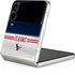 NFL Houston Texans White Striped Galaxy Z Flip4 5G Skin