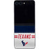 NFL Houston Texans White Striped Galaxy Z Flip5 5G Skin