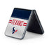 NFL Houston Texans White Striped Galaxy Z Flip5 5G Skin