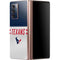 NFL Houston Texans White Striped Galaxy Z Fold2 5G Skin