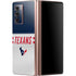 NFL Houston Texans White Striped Galaxy Z Fold2 5G Skin