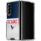 NFL Houston Texans White Striped Galaxy Z Fold4 5G Clear Case