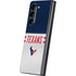 NFL Houston Texans White Striped Galaxy Z Fold5 5G Skin