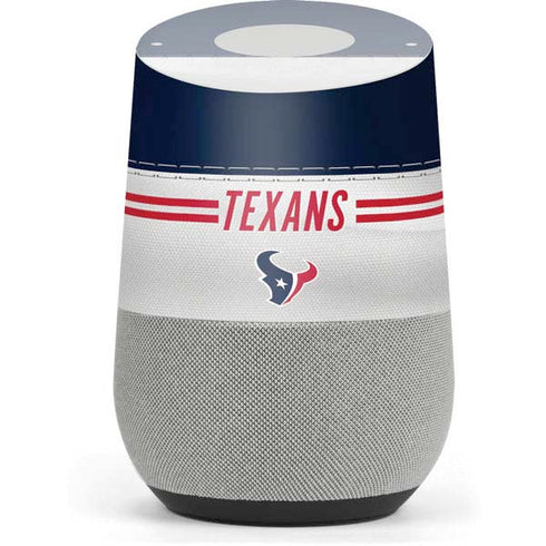NFL Houston Texans White Striped Google Home Skin