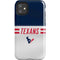 NFL Houston Texans White Striped iPhone 11 Impact Case