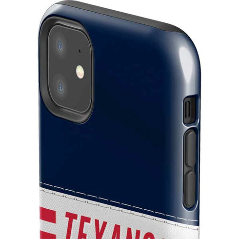 NFL Houston Texans White Striped iPhone 11 Impact Case