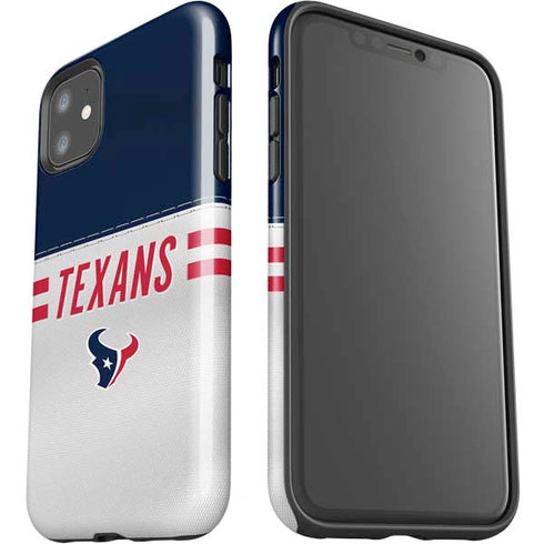 NFL Houston Texans White Striped iPhone 11 Impact Case