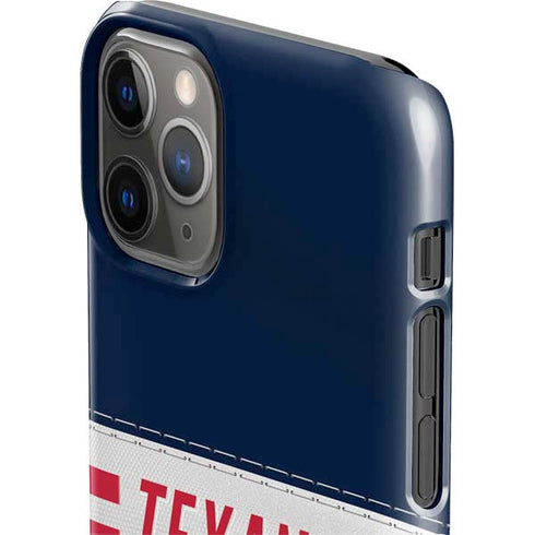 NFL Houston Texans White Striped iPhone 11 Pro Lite Case