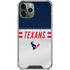 NFL Houston Texans White Striped iPhone 11 Pro Max Clear Case