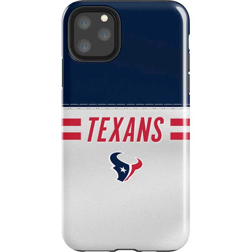 NFL Houston Texans White Striped iPhone 11 Pro Max Impact Case