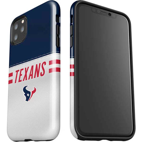 NFL Houston Texans White Striped iPhone 11 Pro Max Impact Case