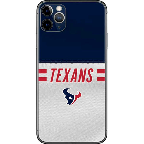 NFL Houston Texans White Striped iPhone 11 Pro Max Skin