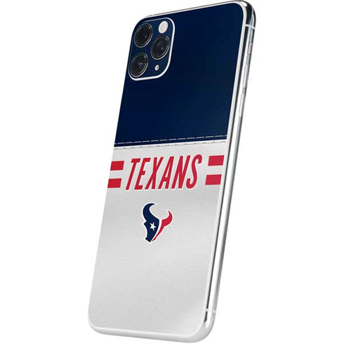 NFL Houston Texans White Striped iPhone 11 Pro Max Skin