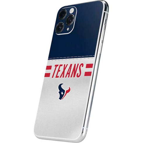 NFL Houston Texans White Striped iPhone 11 Pro Skin