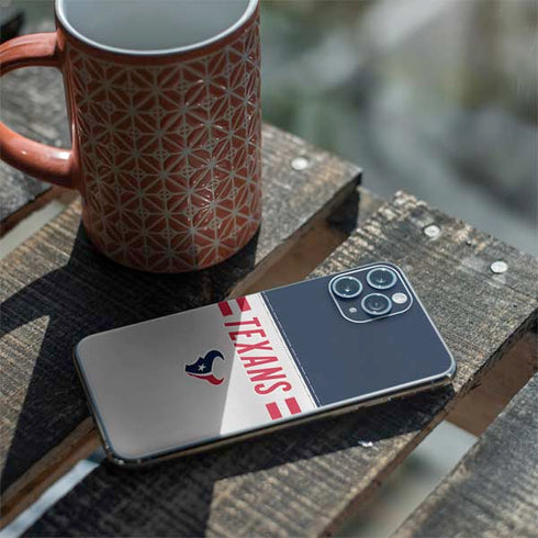NFL Houston Texans White Striped iPhone 11 Pro Skin