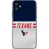 NFL Houston Texans White Striped iPhone 11 Skin