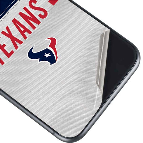 NFL Houston Texans White Striped iPhone 11 Skin