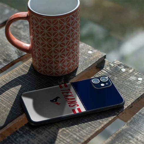 NFL Houston Texans White Striped iPhone 11 Skin