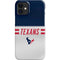 NFL Houston Texans White Striped iPhone 12 Mini Lite Case