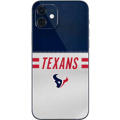 NFL Houston Texans White Striped iPhone 12 Mini Skin