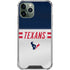 NFL Houston Texans White Striped iPhone 12 Pro Clear Case