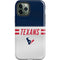 NFL Houston Texans White Striped iPhone 12 Pro Impact Case