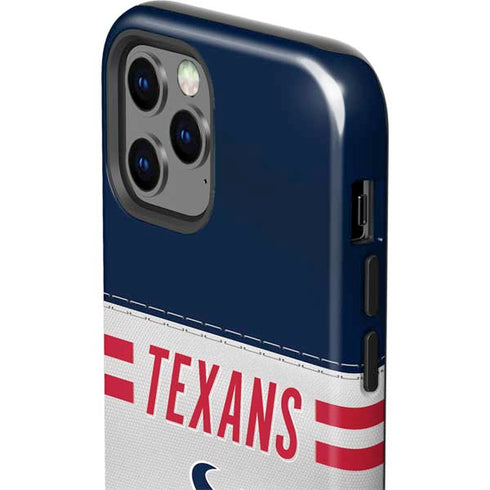 NFL Houston Texans White Striped iPhone 12 Pro Impact Case