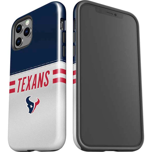 NFL Houston Texans White Striped iPhone 12 Pro Impact Case