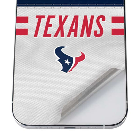 NFL Houston Texans White Striped iPhone 12 Pro Skin