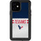 NFL Houston Texans White Striped iPhone 12 Waterproof Case