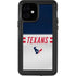 NFL Houston Texans White Striped iPhone 12 Waterproof Case