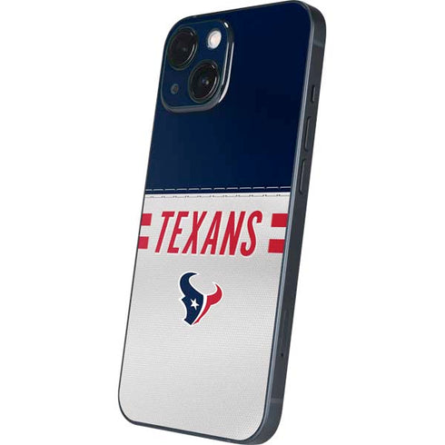 NFL Houston Texans White Striped iPhone 13 Mini Skin