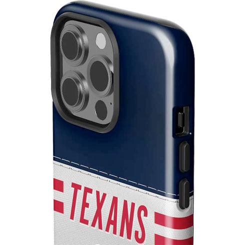 NFL Houston Texans White Striped iPhone 13 Pro Impact Case