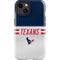 NFL Houston Texans White Striped iPhone 14 Plus Impact Case