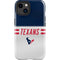NFL Houston Texans White Striped iPhone 15 Plus Impact Case