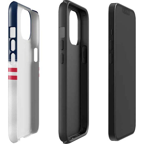NFL Houston Texans White Striped iPhone 15 Plus Impact Case