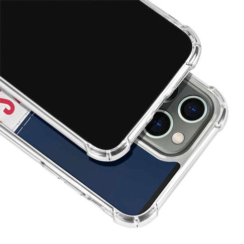 NFL Houston Texans White Striped iPhone 15 Pro Clear Case