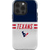 NFL Houston Texans White Striped iPhone 14 Pro Impact Case