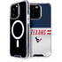 NFL Houston Texans White Striped iPhone 15 Pro MagSafe Case
