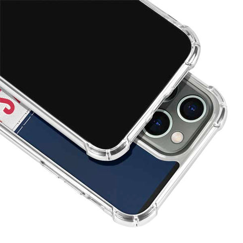 NFL Houston Texans White Striped iPhone 15 Pro Max Clear Case