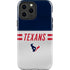 NFL Houston Texans White Striped iPhone 15 Pro Max Impact Case