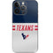 NFL Houston Texans White Striped iPhone 14 Pro Skin